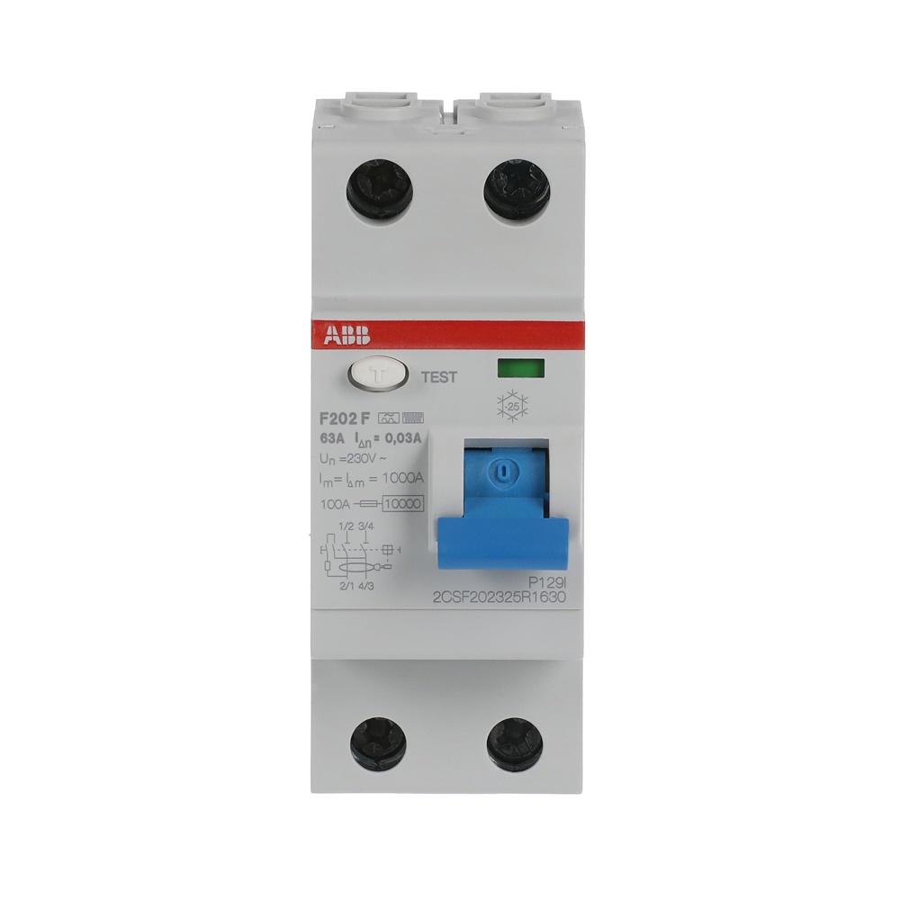 Interruttore Differenziale Residuale F200 2P 30mA 63A Tipo F Protezione Installazioni e Persone