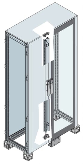 Armadio portavetro 1800x1000x400 mm per automazione industriale