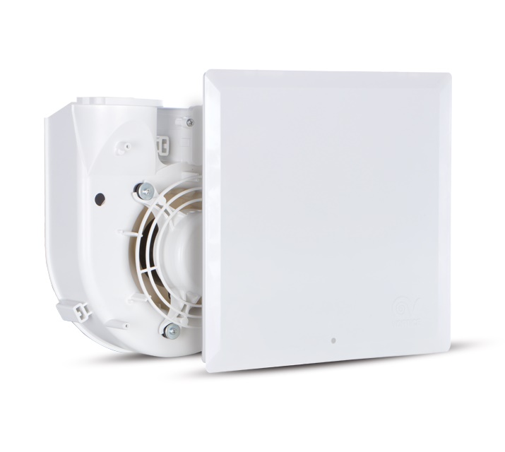 Aspiratore centrifugo da condotto 100/60 m3/h con timer e filtro lavabile