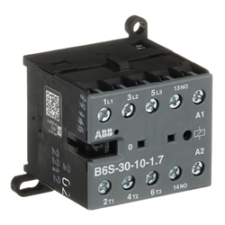 Mini Contactor B6S 24 V DC 3 NO 0 NC Screw Terminals per controllo carichi fino 4 kW