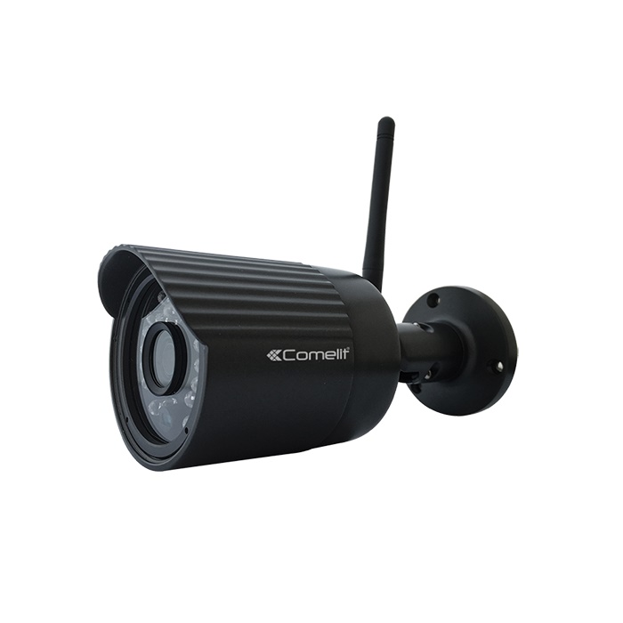 Telecamera IP bullet HD 960p, ottica fissa 3.6mm, Wi-Fi o cablata, LED SMD, contenitore waterproof IP66