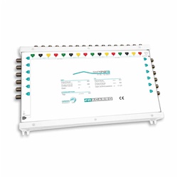 Multiswitch compatto 17 ingressi 12 uscite per impianti TV residenziali