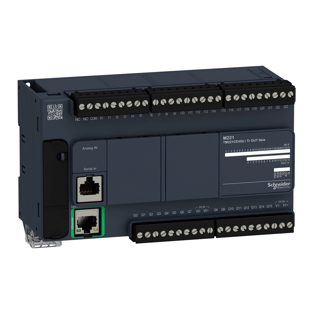Controllore 24IN 16OUT transistor NPN Ethernet M221