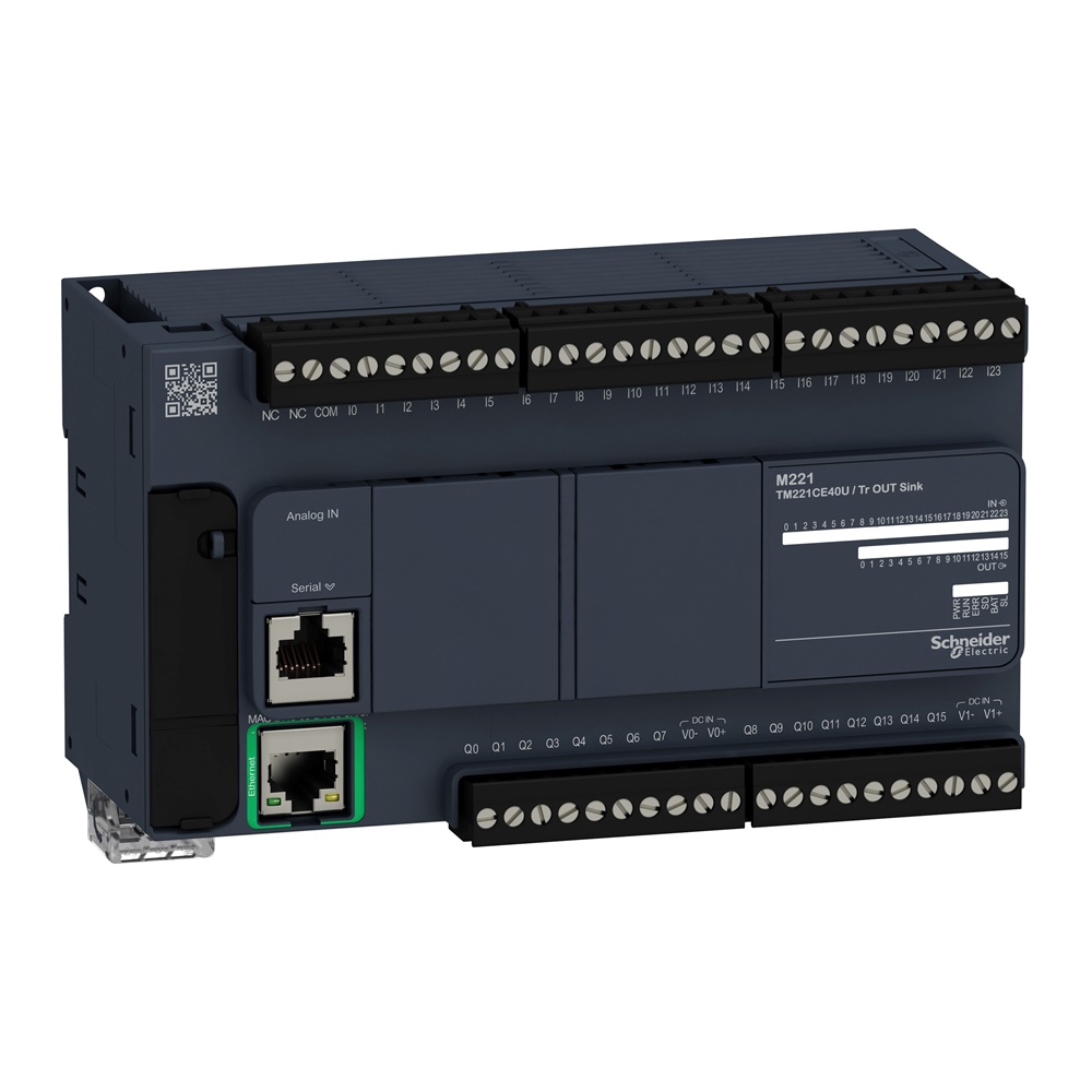 Controllore 24IN 16OUT transistor NPN Ethernet M221