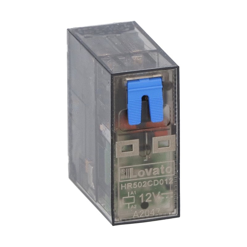 RELE MINIATURIZZATO 2 CONTATTI SCAMBIO 8A 12VDC CON LED INDICATORE USO ELETTRICO