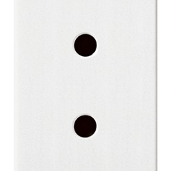 Presa 2P 6A 24V SELV antibatterico per circuiti ausiliari bianco