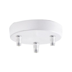 Kit decentramento 3 fori bianco per installazioni elettriche precise e resistenti