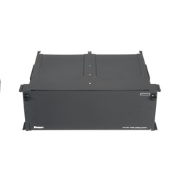 FLEX ENCL,STL,4RU,6PORT,BLK,EA