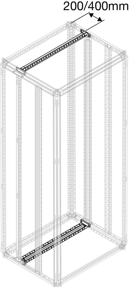 Traverse lamiera zincata doppia larghezza 600 mm per supporti strutture elettriche
