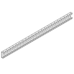 Traverse acciaio inox lunghezza 638 mm set 2 pezzi per applicazioni elettriche