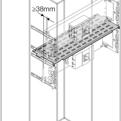 Ripiano orizzontale metallo 1000mm per scaffalature industriali