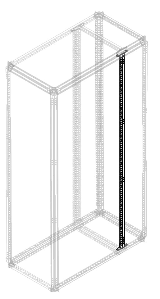 Montante vano cavi acciaio inox altezza 2000 mm struttura resistente