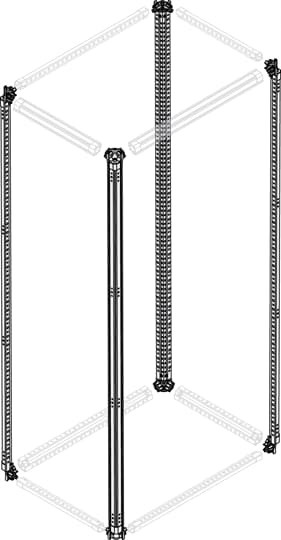 N.2 MONTANTI LAMIERA ZINCATA H 2000