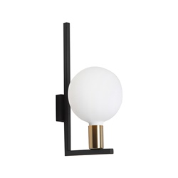 Applique metallo nero ottone satinato E27 luce calda interni design moderno