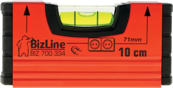 Mini livella magnetica 10 cm antiurto con boccetta integrata per installatori elettrici e uso professionale