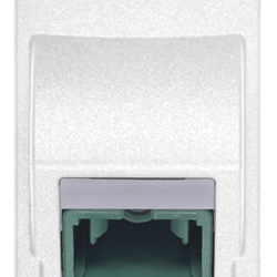 Presa ottica monomodale 9/125 µm SC bianco per fibra ottica semplice