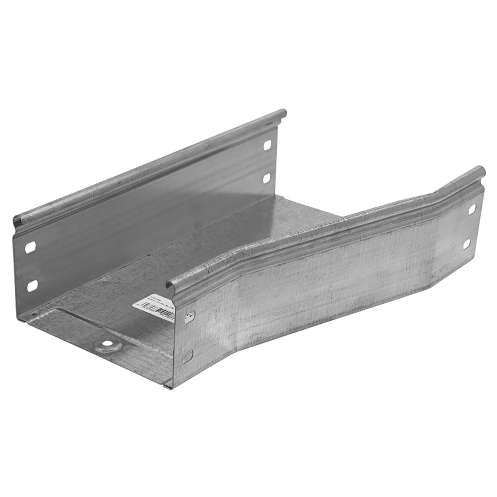 Riduttore destro lamiera zincata 300x200 mm altezza 100 mm per canalizzazione elettrica