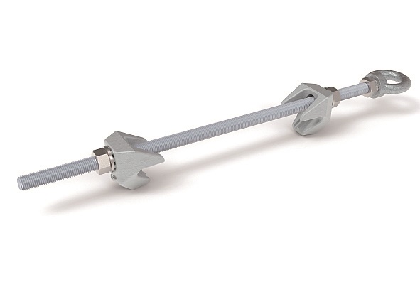 Kit fissaggio a trave per tesate installazione rapida materiali resistenti uso elettrico professionale