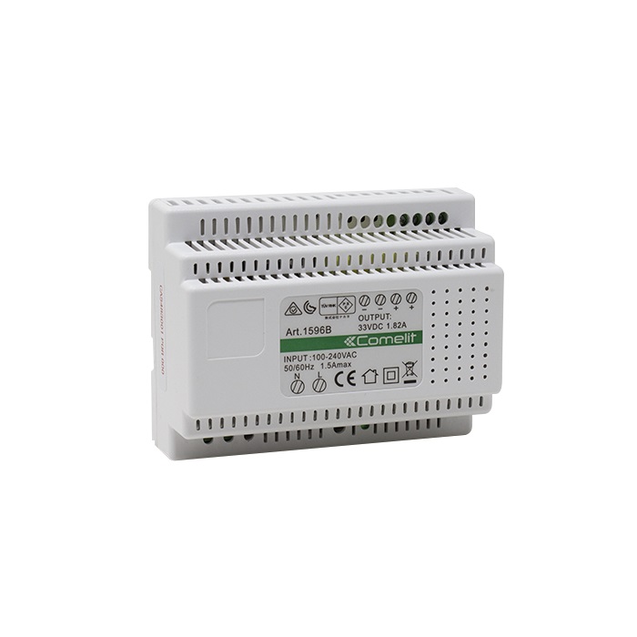 Alimentatore 110-240VAC/33VDC 1.8A, sistema ViP, protezioni integrate, 7 moduli DIN, PSE