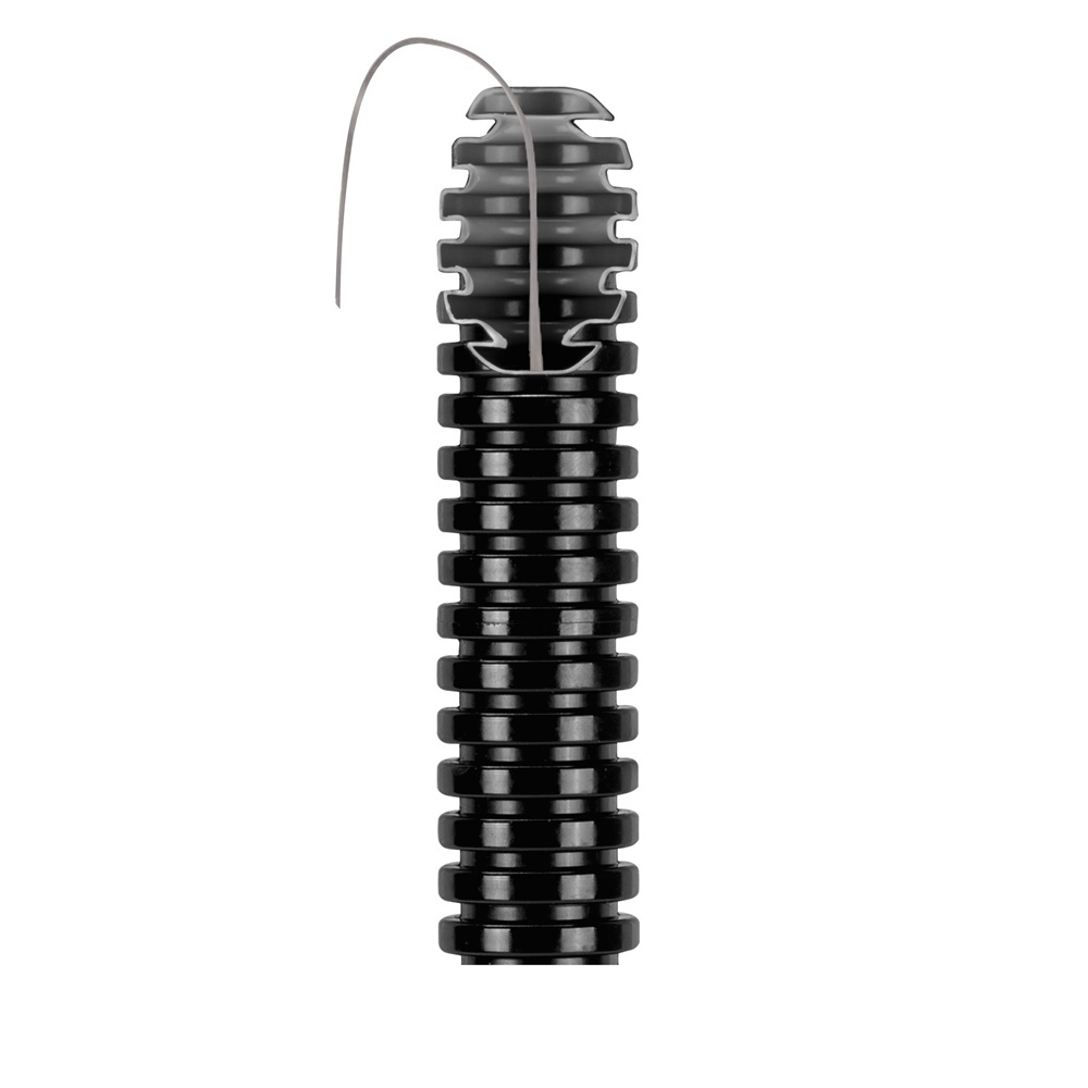 Tubo protettivo pieghevole FK15/63F nero medio flessibile per posa sottotraccia