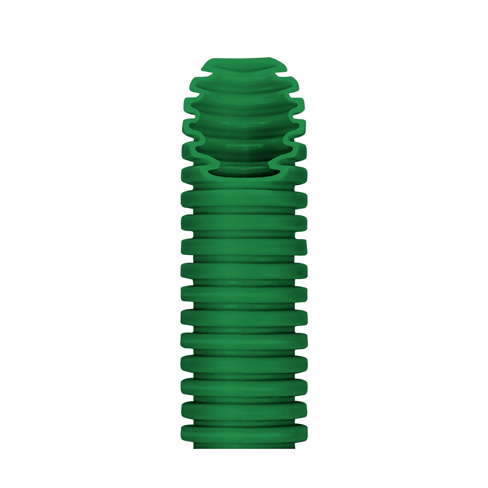 Tubo protettivo corrugato pieghevole ICTA 32 mm verde per posa sottotraccia