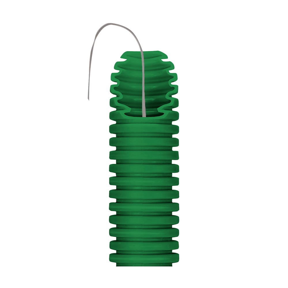 Tubo protettivo pieghevole ICTA 25 mm verde per posa sottotraccia sistema FK