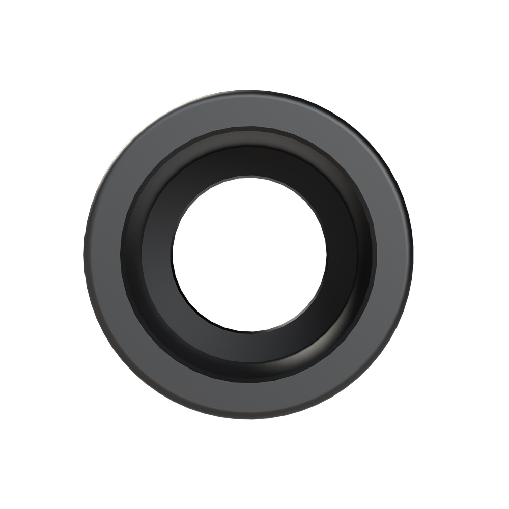 Raccordo militare PA6 filettatura UNEF 1 3/16 per tubi corrugati NW23 IP68 nero