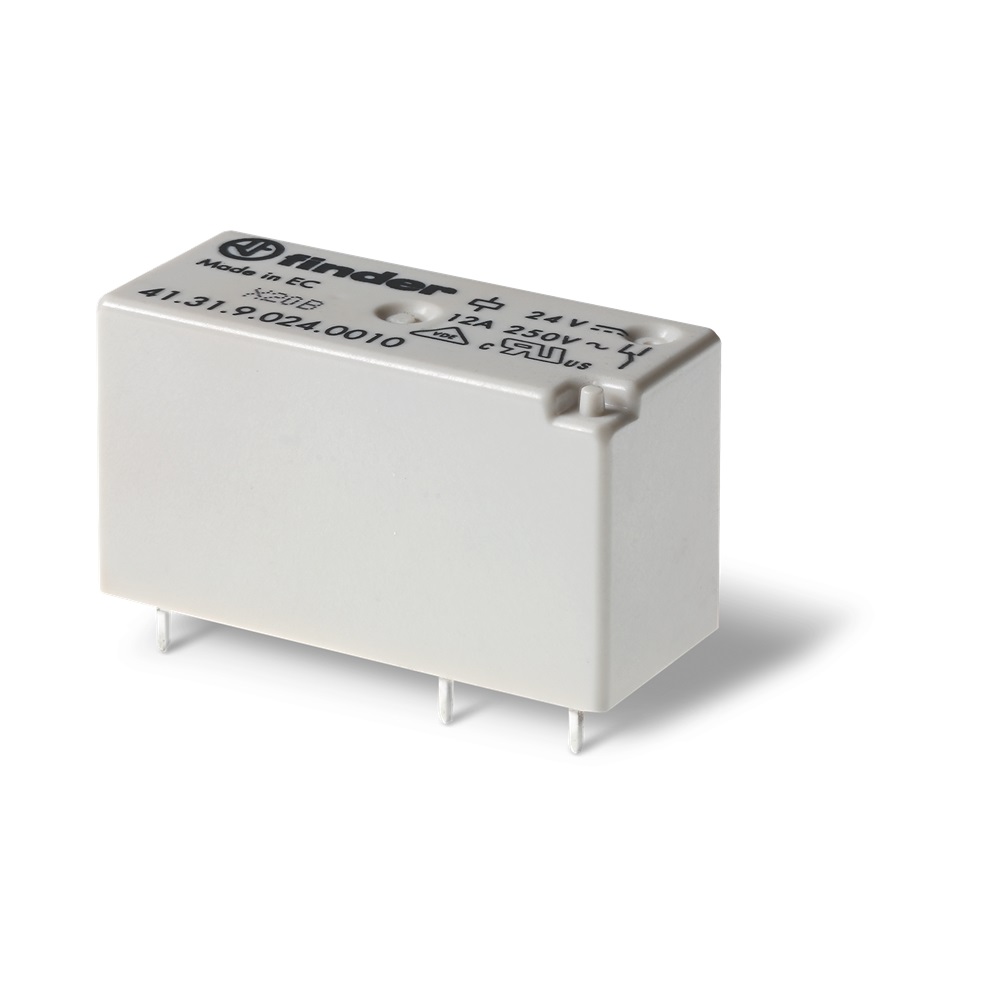 Mini relè per circuito stampato 1 contatto, 12 A AC (50/60Hz) 24 V A prova di flussante (RT II)