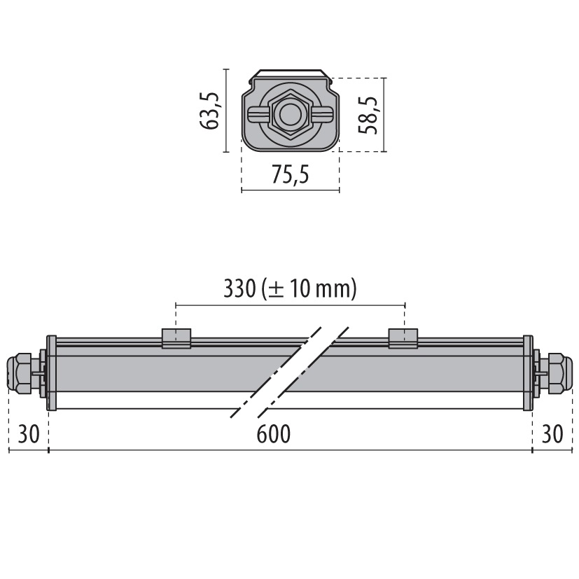 NORMA+CL 60 18 S/EW 840 GR-RAL7035