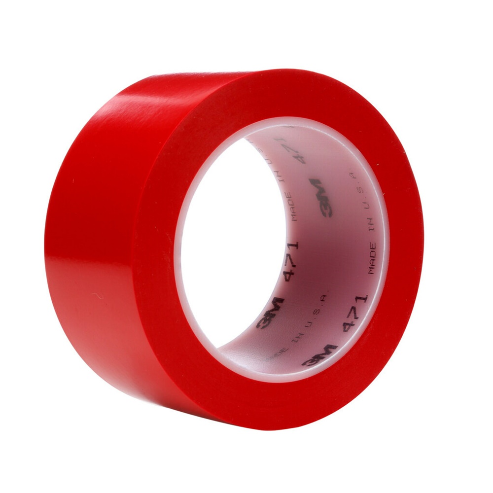 Nastro vinile 3M 471 rosso 50mmx33m marcatura sicurezza e corsie applicazioni industriali
