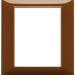 Placca 8 moduli tecnopolimero Reflex colore tabacco per impianti elettrici