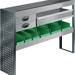 Kit modulare cassetti per furgone L1 1268x890x300 mm officina mobile efficiente