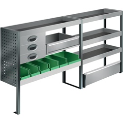 Kit flessibile lungo modulare per furgone compatto officina mobile 1874x1000x300 mm