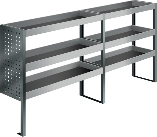 Kit standard lungo modulabile per furgone officina mobile compatto economico facile montaggio