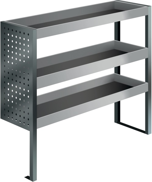 Kit standard corto modulabile per furgone officina mobile compatta ed economica