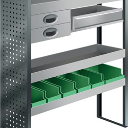 Kit flessibile modulare per furgone 1268x1440x300 mm con cassetti pratici officina mobile