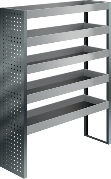 Kit standard lungo modulabile per furgone 1268x1440x300 mm officina mobile efficiente montaggio rapido