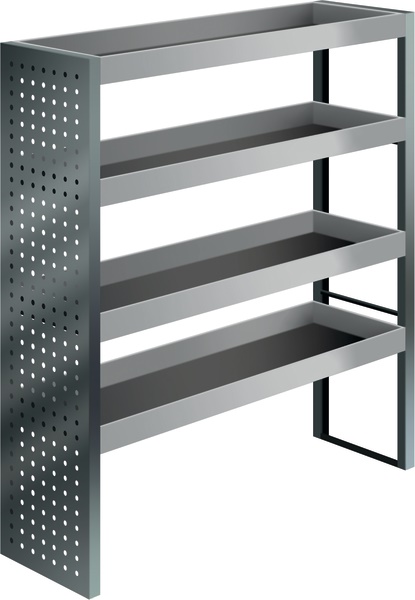 Kit modulare officina mobile per furgone 1268x1440x470 mm montaggio rapido economico
