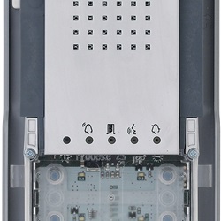 Posto esterno audio IP metallo con comando elettroserratura e retroilluminazione blu per sistemi videocitofonia e controllo accessi
