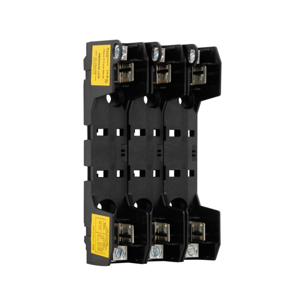 FUSE BLOCK, CLASS R, 600V 30A, 3 PO