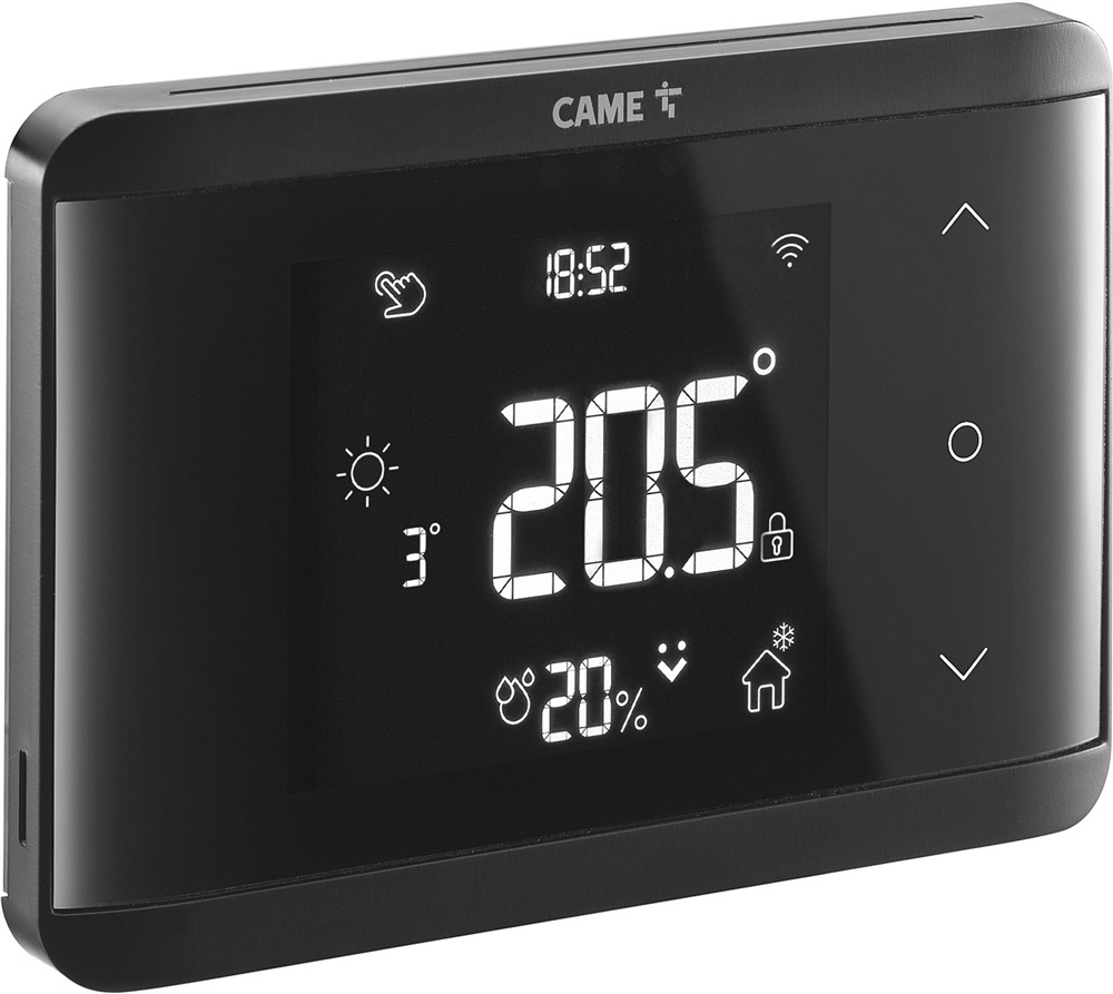 Cronotermostato WiFi da incasso nero TH/700 controllo temperatura ambiente comfort domestico