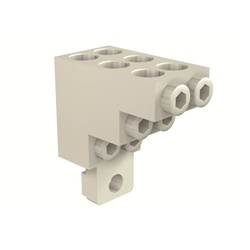 Kit morsettiere modulari 6x2.5-35mm² rame-alluminio per quadri elettrici industriali