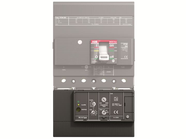 Interruttore modulare RC B Type 4 poli serie Tmax XT3 protezione avanzata impianti elettrici industriali e commerciali