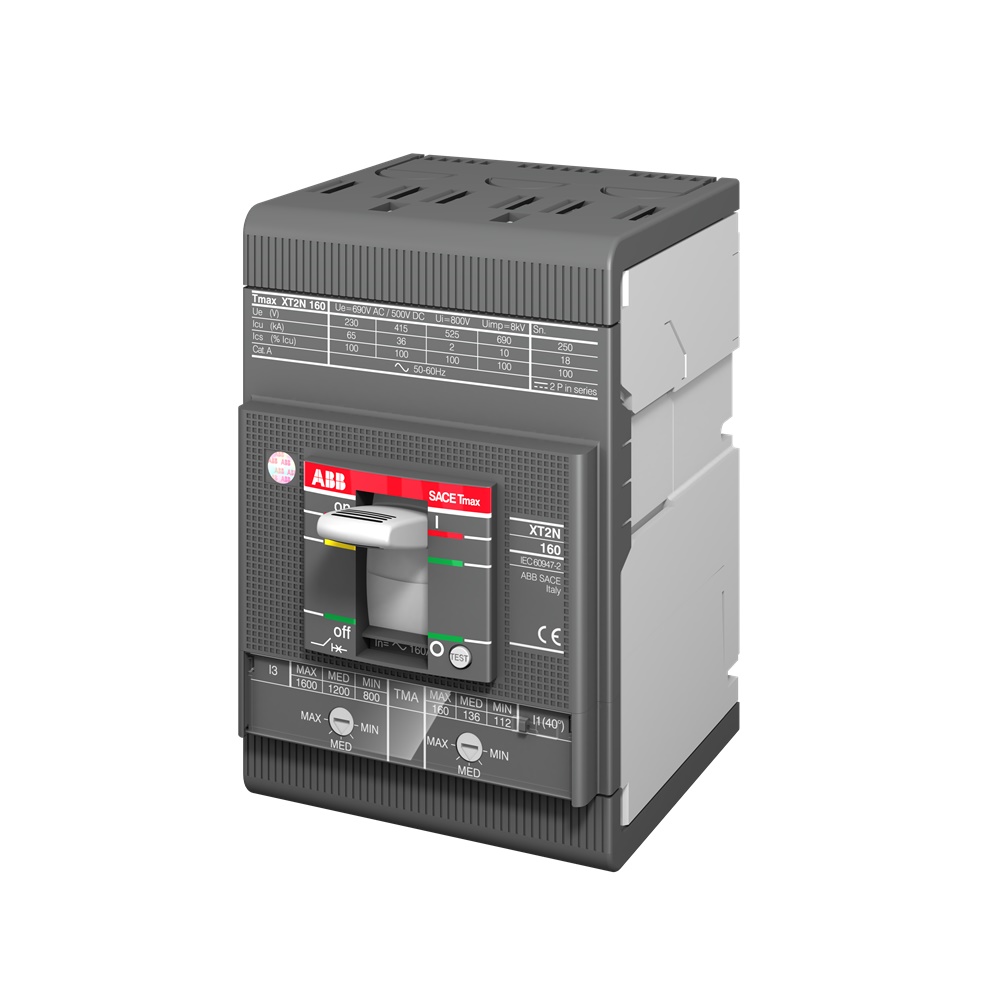 Interruttore modulare XT2H 160A 3 poli protezione industriale e civile montaggio DIN