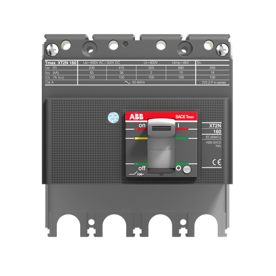 Interruttore modulare 4 poli 160A per quadri elettrici industriali