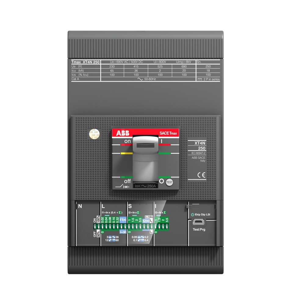 Interruttore automatico modulare 250A 3 poli protezione differenziale impianti elettrici residenziali industriali