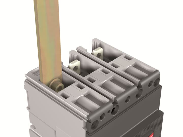 Kit 3 pezzi terminali frontali per interruttori Tmax XT1