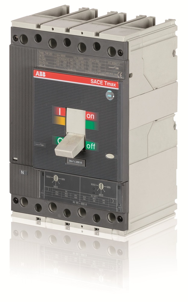 Interruttore automatico modulare tripolare 6,3A 1150VAC per impianti elettrici industriali e civili
