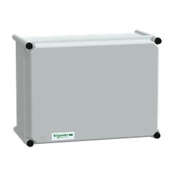 Cassetta PLS, retro in poliestere, copertura in poliestere IP65 27x36x18cm