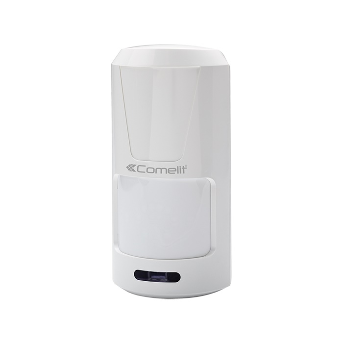 Sensore doppia tecnologia PIR+MW 10.525GHz, portata 15m angolo 90°, pet immune 12kg, alimentazione 9-18VDC